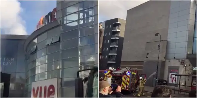 A fire has broken out at a cinema in Wood Green