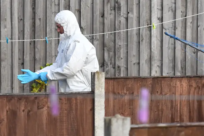 Police were searching a property in Stoke-on-Trent in relation to the London Bridge terror attack