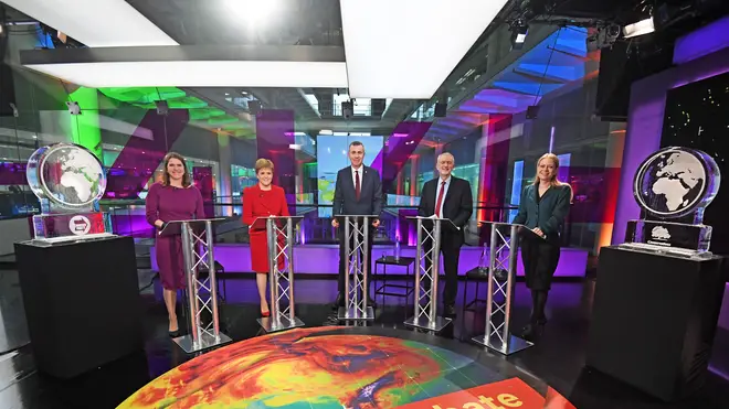 Nigel Farage was also replaced with an ice sculpture during the debate