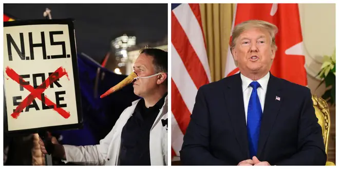 NHS workers are protesting Donald Trump's state visit