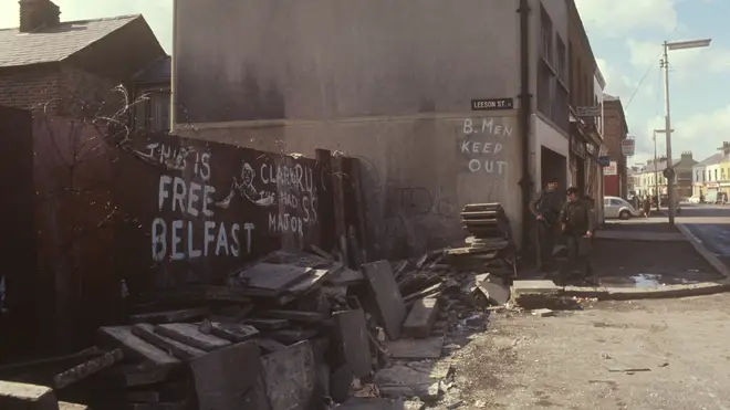 The Falls Road was at the centre of the Troubles in Northern Ireland