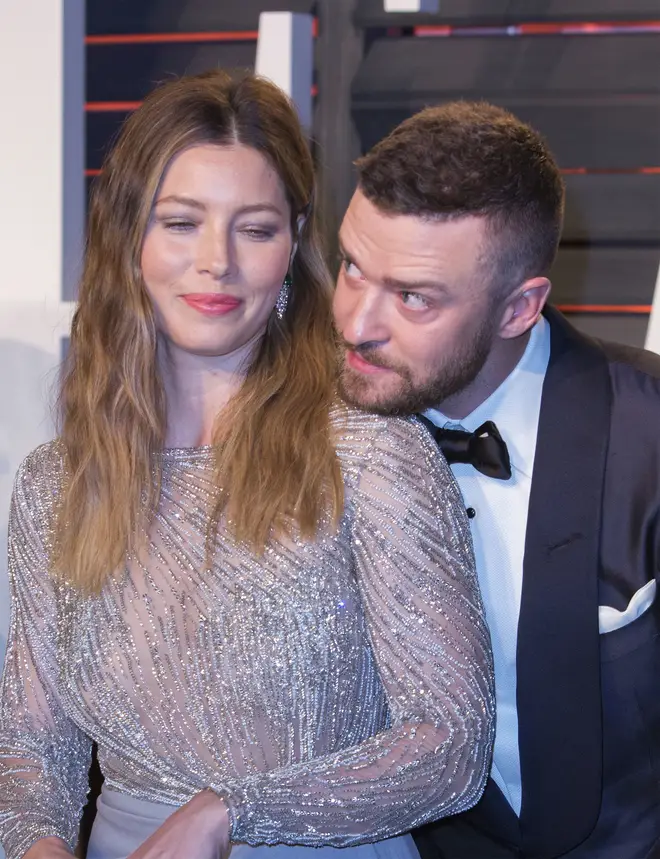 Justin Timberlake and his wife Jessica Biel