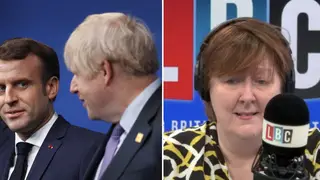 Boris Johnson won't deliver Brexit "because he's in with Macron", says caller