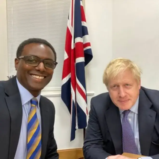 Mr Henry with Prime Minister Boris Johnson