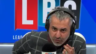 Caller hangs up on Maajid Nawaz after being challenged on anti-Semitism