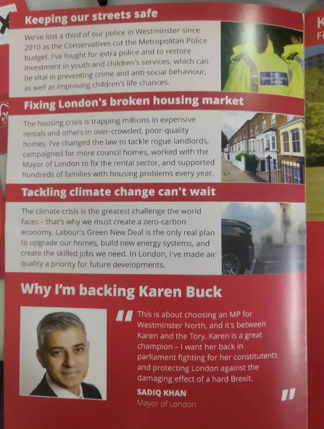 More leaflets mention Sadiq Khan than Jeremy Corbyn
