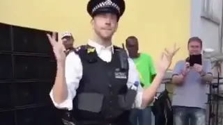 Dancing policeman sends the internet wild.