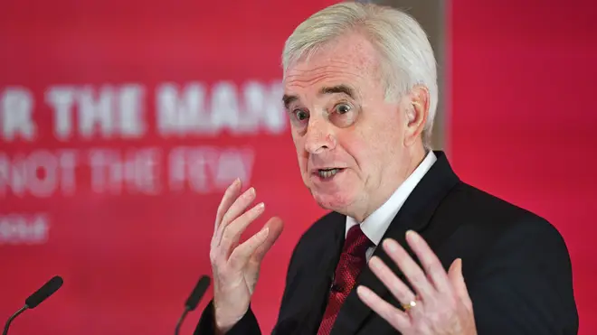 Labour's John McDonnell made the announcement in Vauxhall