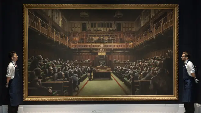 Banksy's work Devolved Parliament sold for £9.9 million