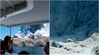 The eruption happened on Monday on White Island