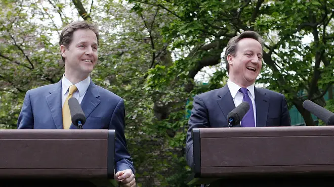 Nick Clegg and David Cameron formed a coalition government in 2010