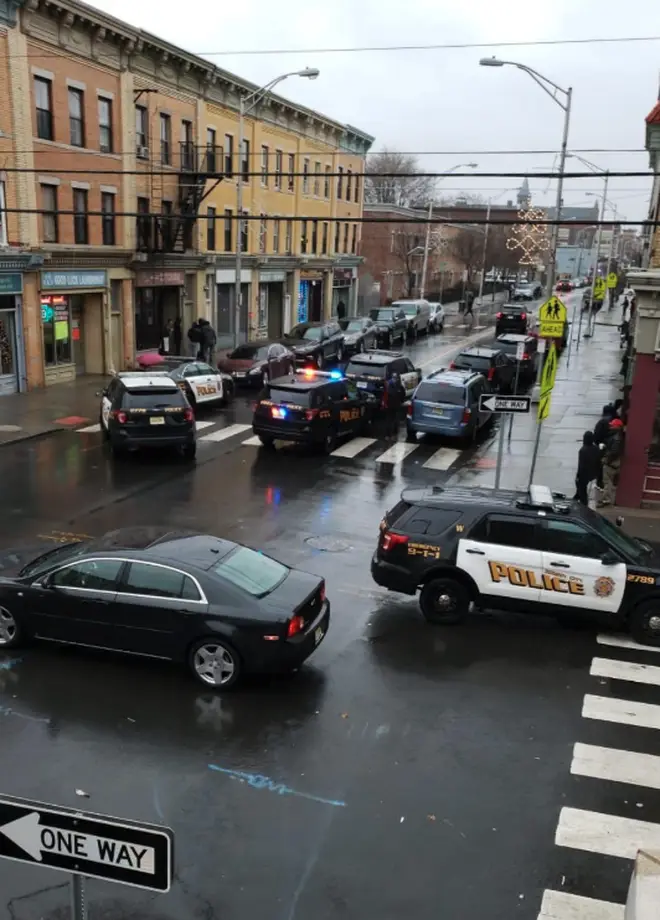 The shooting in Jersey City, USA