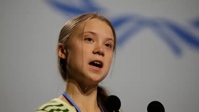Greta Thunberg speaks at the COP25 summit in Madrid