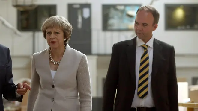 Gavin Barwell with Theresa May