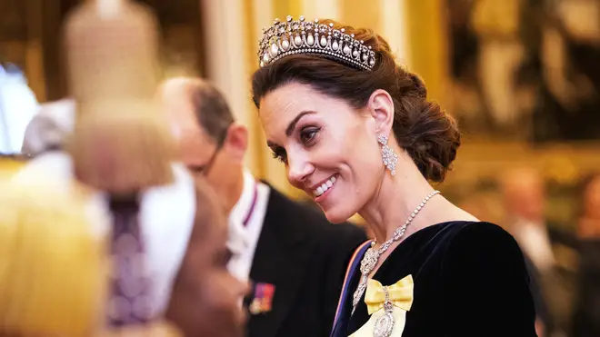 The Duchess of Cambridge opted for tiara previously worn by her mother-in-law