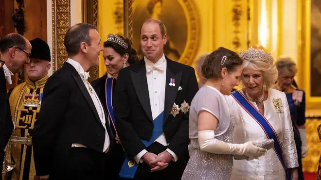 Prince William is seen at the event