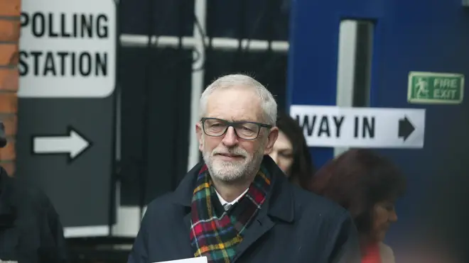 Jeremy Corbyn cast his vote in Islington