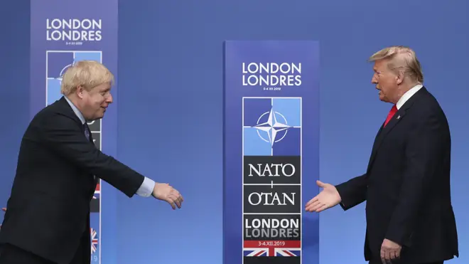 Boris and Trump were finally pictured together at the NATO summit