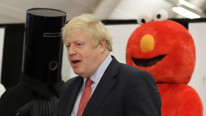 Boris Johnson at his constituency count