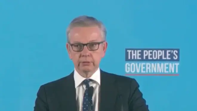 Michael Gove addressed Tory party supporters