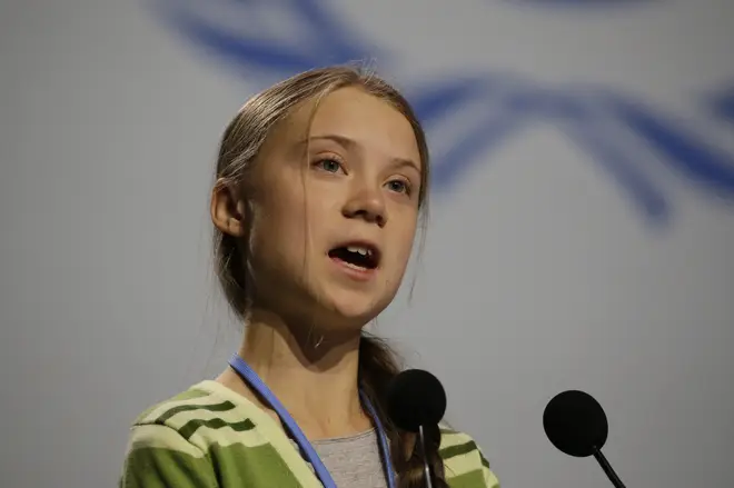 Greta Thunberg made a speech at the UN Climate Change Conference earlier this week