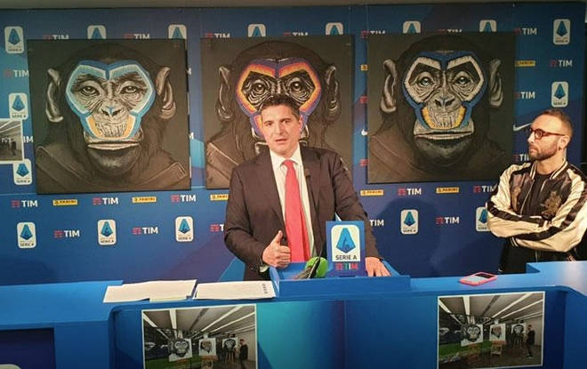 The paintings will be on display at the Serie A headquarters