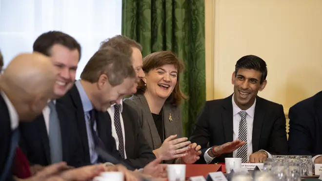 Nicky Morgan raises a smile at the meeting