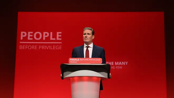 Sir Keir Starmer speaks at the Labour Party Conference