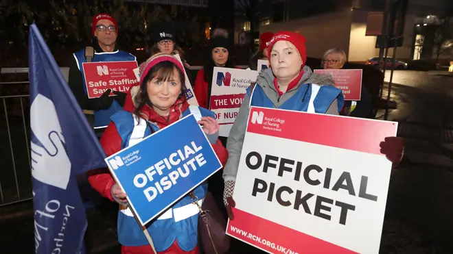 Nurses are striking across Northern Ireland