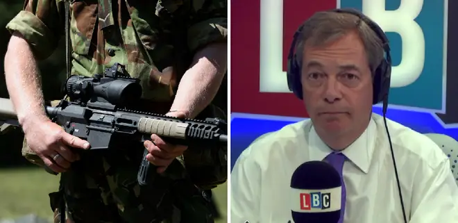 Soldier Nigel Farage
