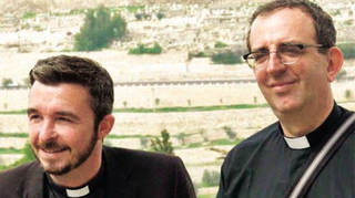 Reverend Richard Coles with his partner David