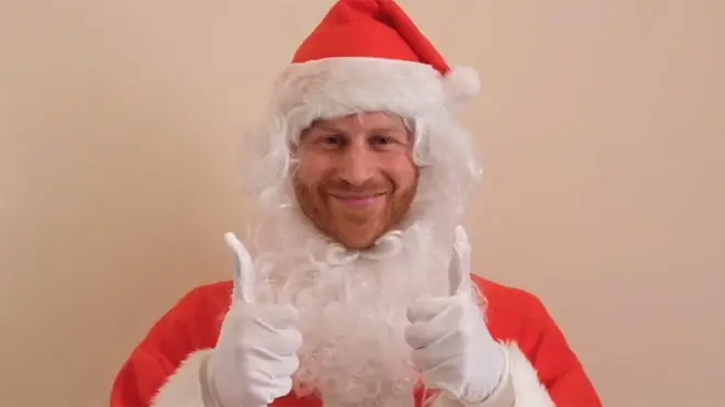 Prince Harry sent a Christmas message to children of British service personnel