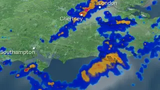 The Met Office says there are reports of a tornado in Surrey