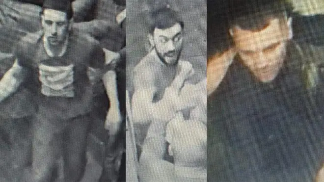 Police want to trace these three men who were seen on CCTV