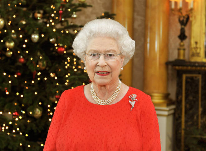 Queen Elizabeth II in Buckingham Palace