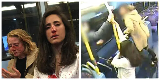 Melania Geymonat and Christine Hannigan were attacked on a bus