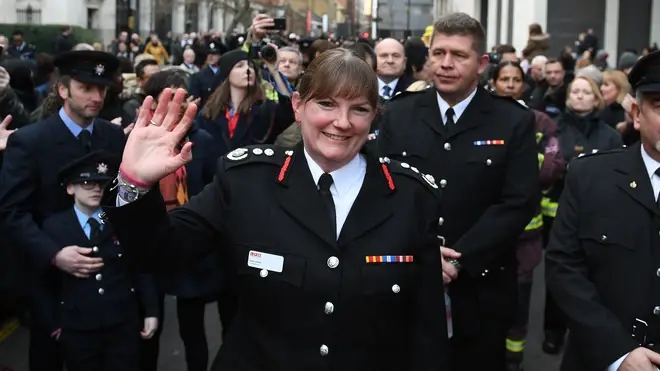 Dany Cotton's final day of service was on Monday