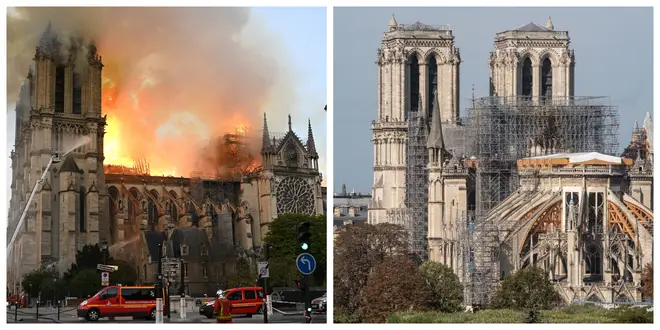 The iconic Cathedral was gutted by fire in April