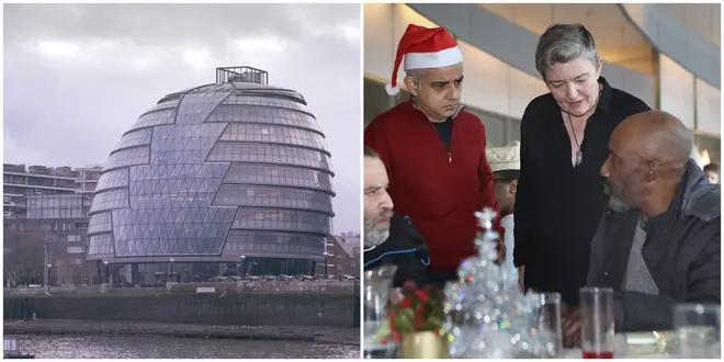 The Mayor invited 100 rough sleepers to City Hall for Christmas Eve