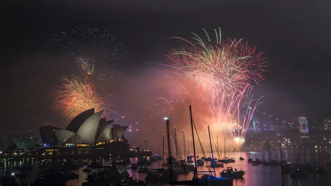 Sydney hosts the annual display on New Year's Eve