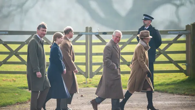 Several members of the royal family attended the church service