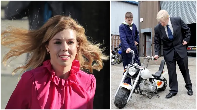 Carrie Symonds treated the prime minister to a second-hand motorbike