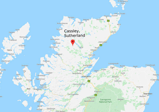 Cassley, Sutherland is situated above Inverness in the Scottish Highlands