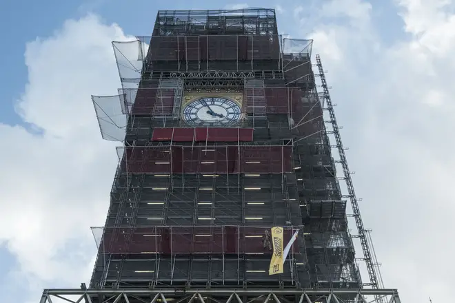 Renovation work is being carried out on Big Ben
