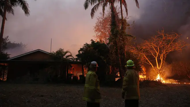 People have been forced to evacuate their homes in the blaze
