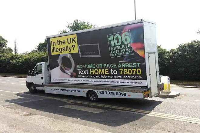 The Home Office vans were reported to the Advertising Standards Authority