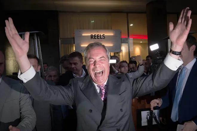 Nigel Farage said Brexit had given the UK its very own "Independence Day"