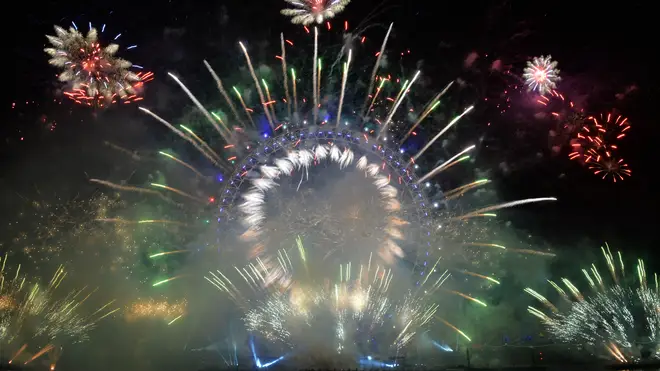 The London Eye is the focus of the city's New Year celebrations