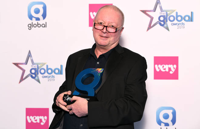 Steve Allen clutches his prestigious Global Award