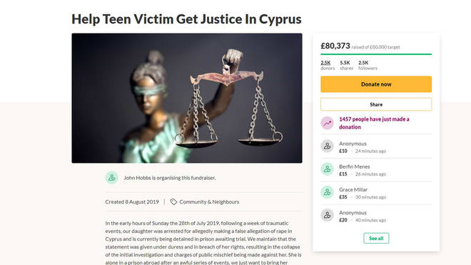 The crowdfunding page has reached more than £80,000